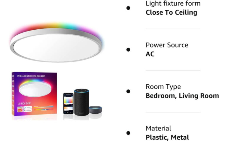 MELEGAN Smart Led Ceiling Light Flush Mount